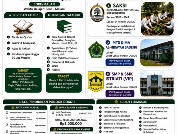 BIAYA PENDIDIKAN SAKSI 2026/2027