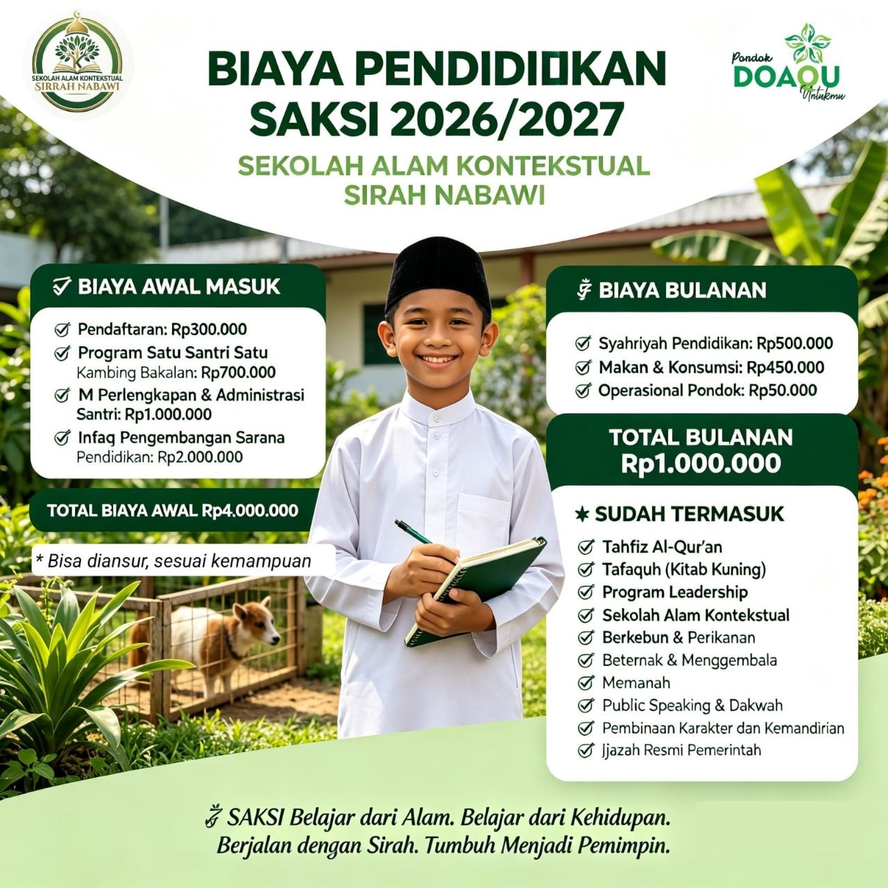 SAKSI Belajar dari Alam. Belajar dari Kehidupan
