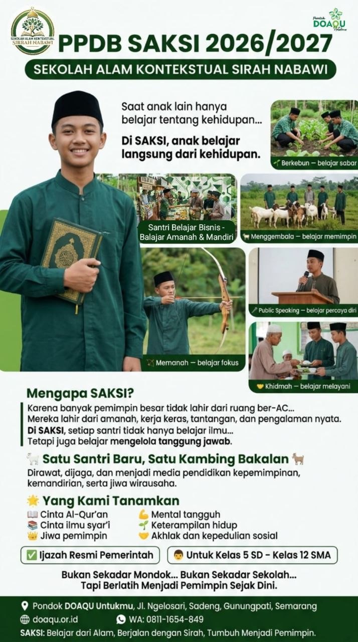 SEKOLAH ALAM KONTEKSTUAL SIRAH NABAWI